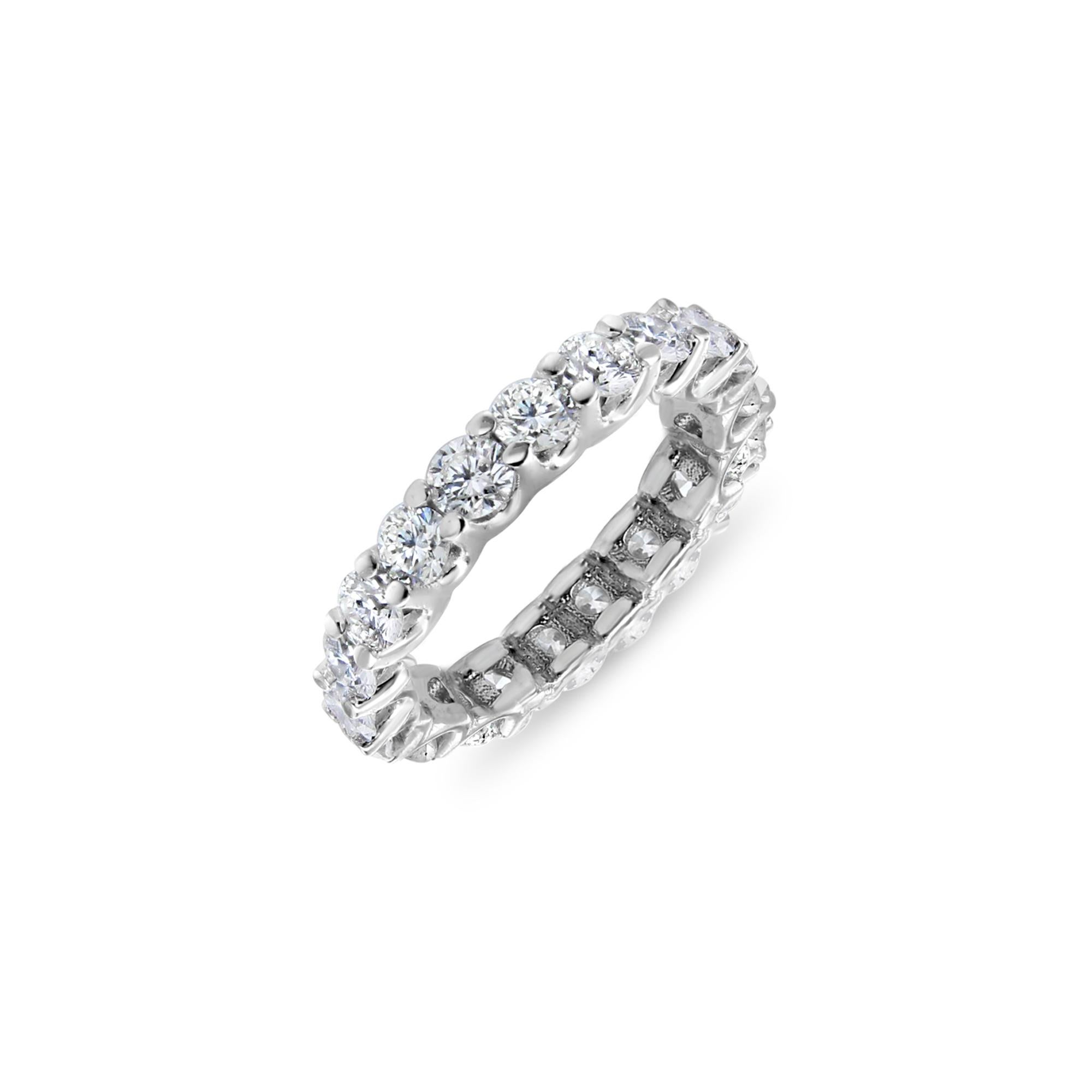 Bracelet d'éternité en or blanc 14k avec diamant Neuf - En vente à Sugar Land, TX
