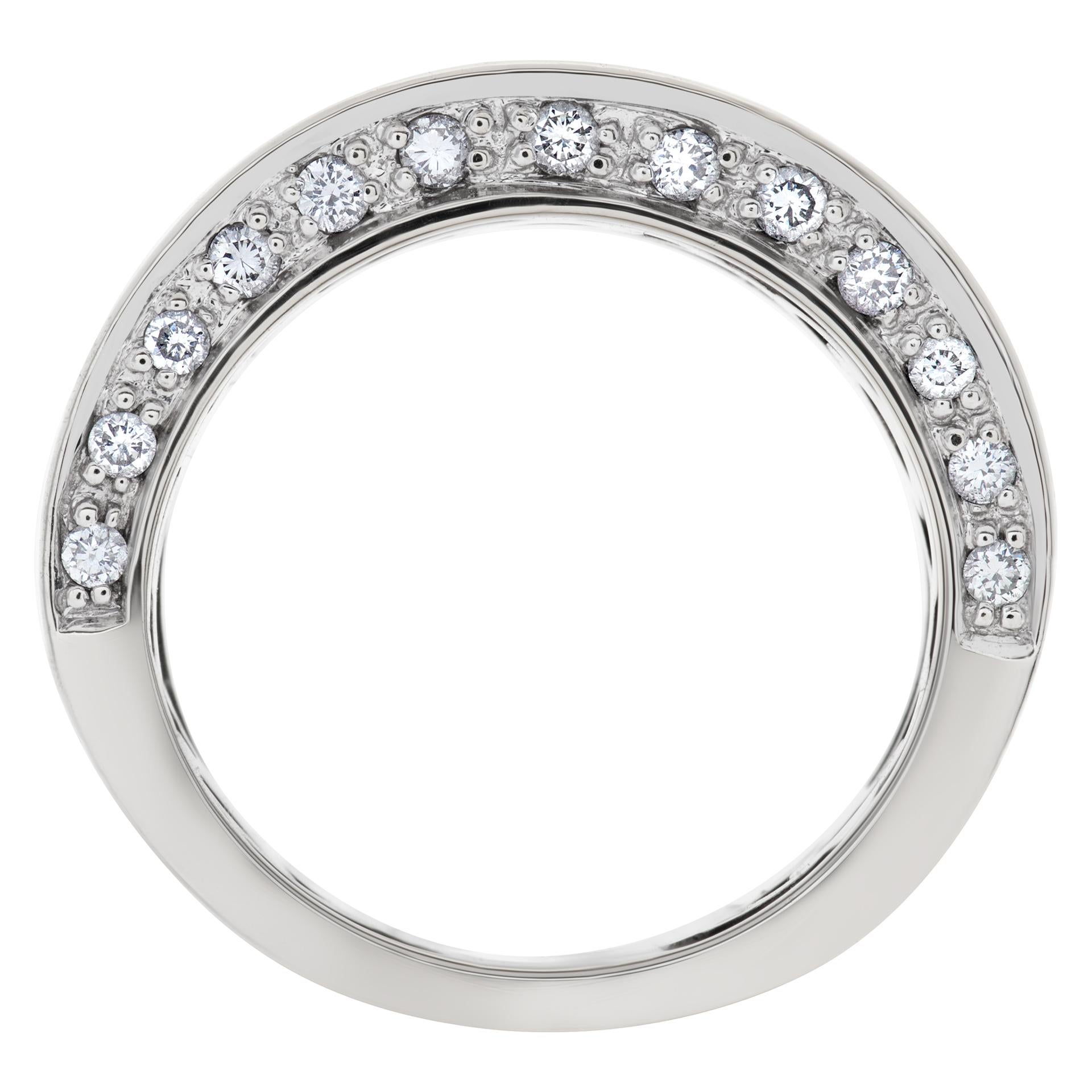 Diamant-Eternity-Ring und Ring aus 18k Weißgold mit über 1 Karat Diamanten Damen im Angebot