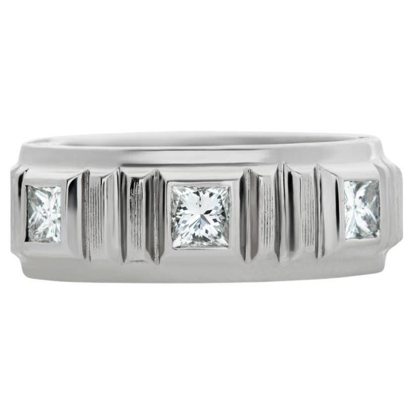 Diamond Eternity Band and Ring Lucky 7 Diamonds Princess Cut. 0.35cts (H Color For Sale
