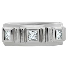 Diamond Eternity Band and Ring Lucky 7 Diamonds Princess Cut. 0.35cts (H Color