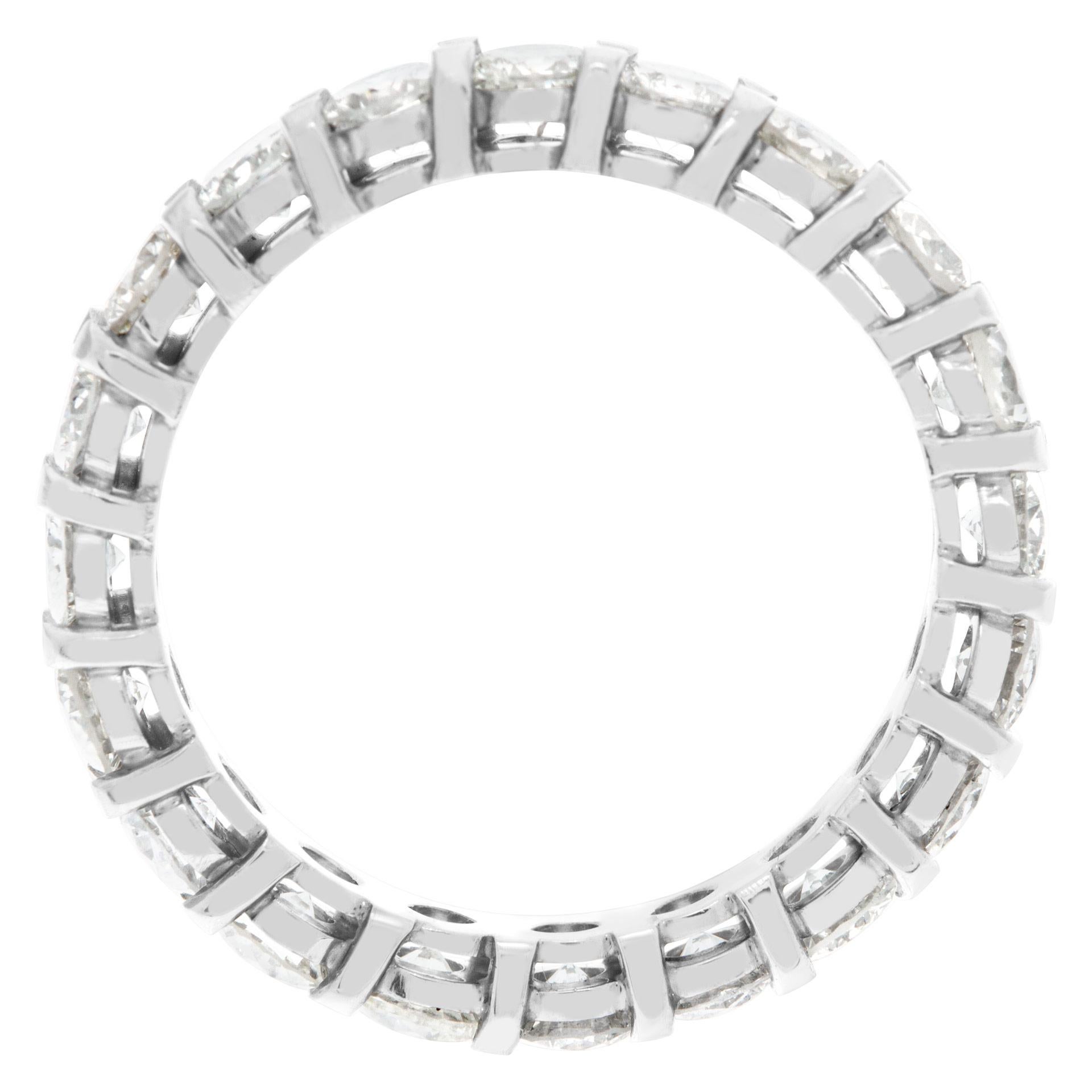Women's Diamond Eternity Band and Ring with 1.95 Carats in Diamonds Set in Platinum For Sale