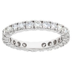 Diamant-Eternity-Ring aus 14k Weißgold