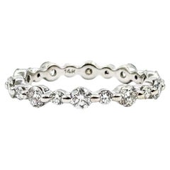 Diamond Eternity Band in 14k White Gold