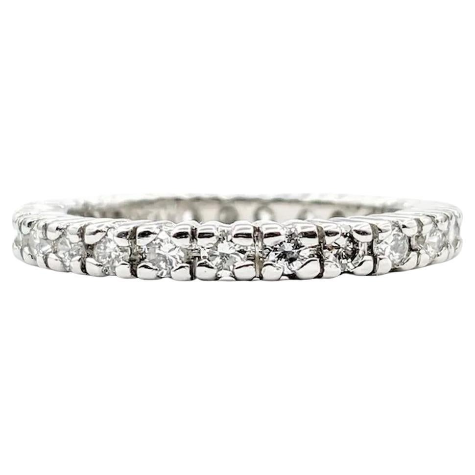 Diamond Eternity Band in Platinum For Sale