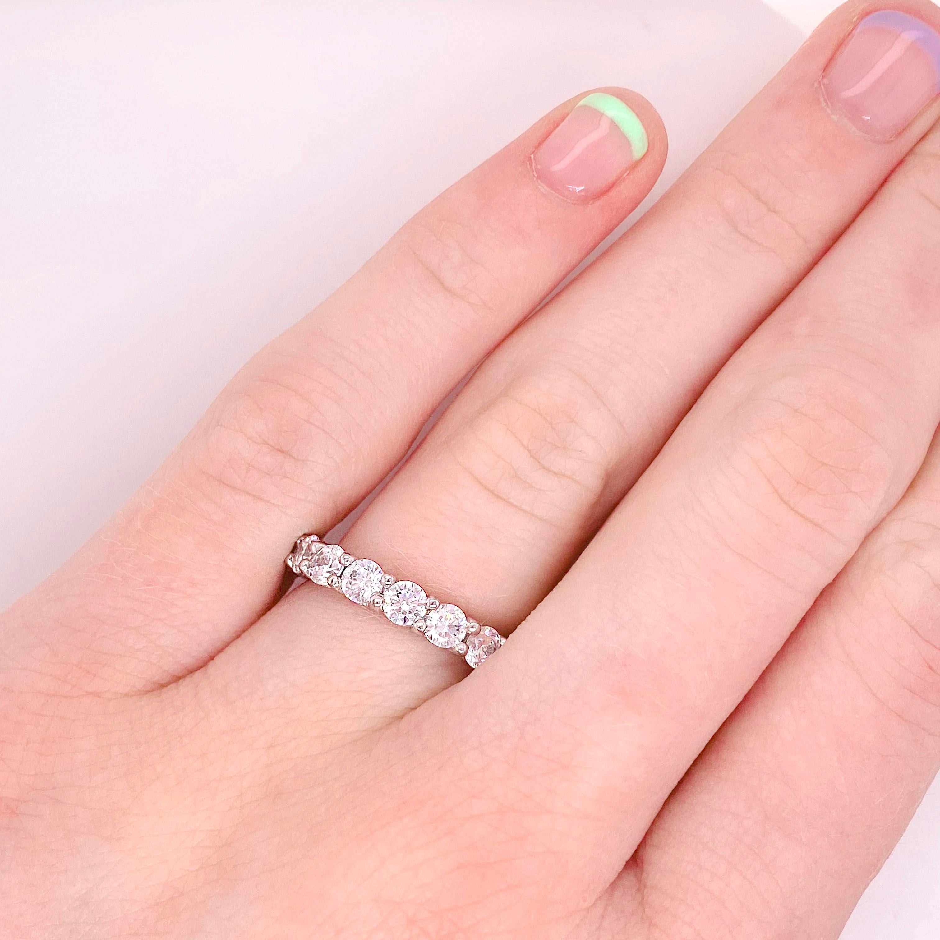 Im Angebot: Diamant-Eternity-Ring Unendlichkeitsring 4,00 Karat, Message-Ring () 3