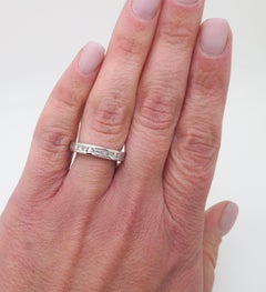 Diamond Eternity Band made with Baguette & Princess Cut Diamonds