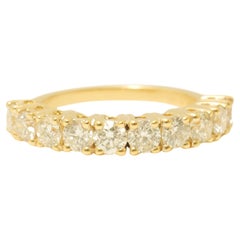 Diamond Eternity Band Ring in 14K Solid Gold (Certified)