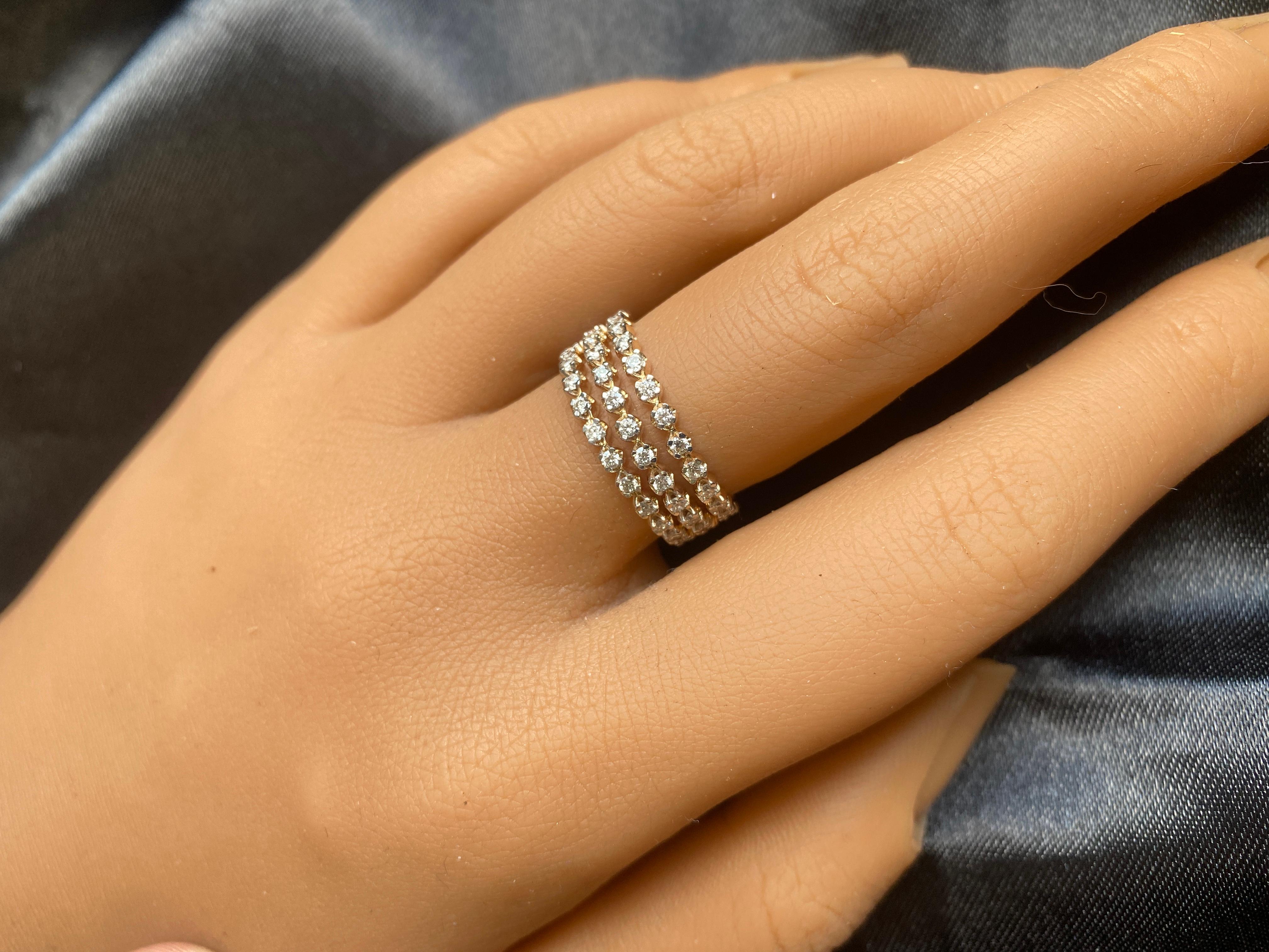 stackable diamond eternity rings