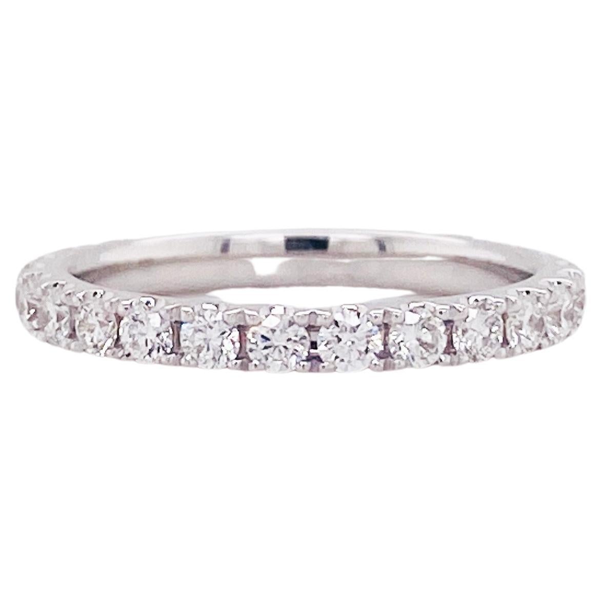 For Sale:  Diamond Eternity Band with 3/4 Carat .78 Carats in 18k White Gold