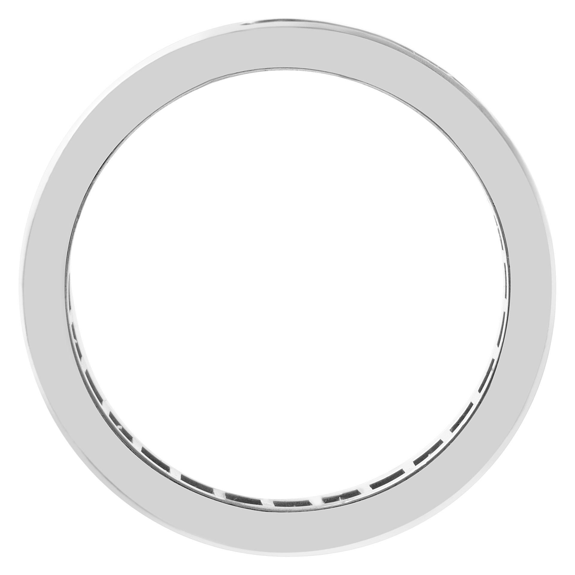 Diamant-Eternity-Ring mit Diamanten im Baguetteschliff, gefasst in Platin, Tcw 5,50 Karat für Damen oder Herren im Angebot
