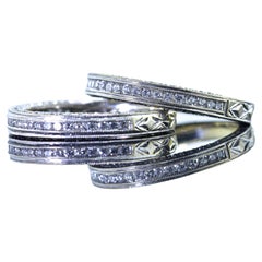 Diamond Eternity Bands with Diamonds on 3 Sides