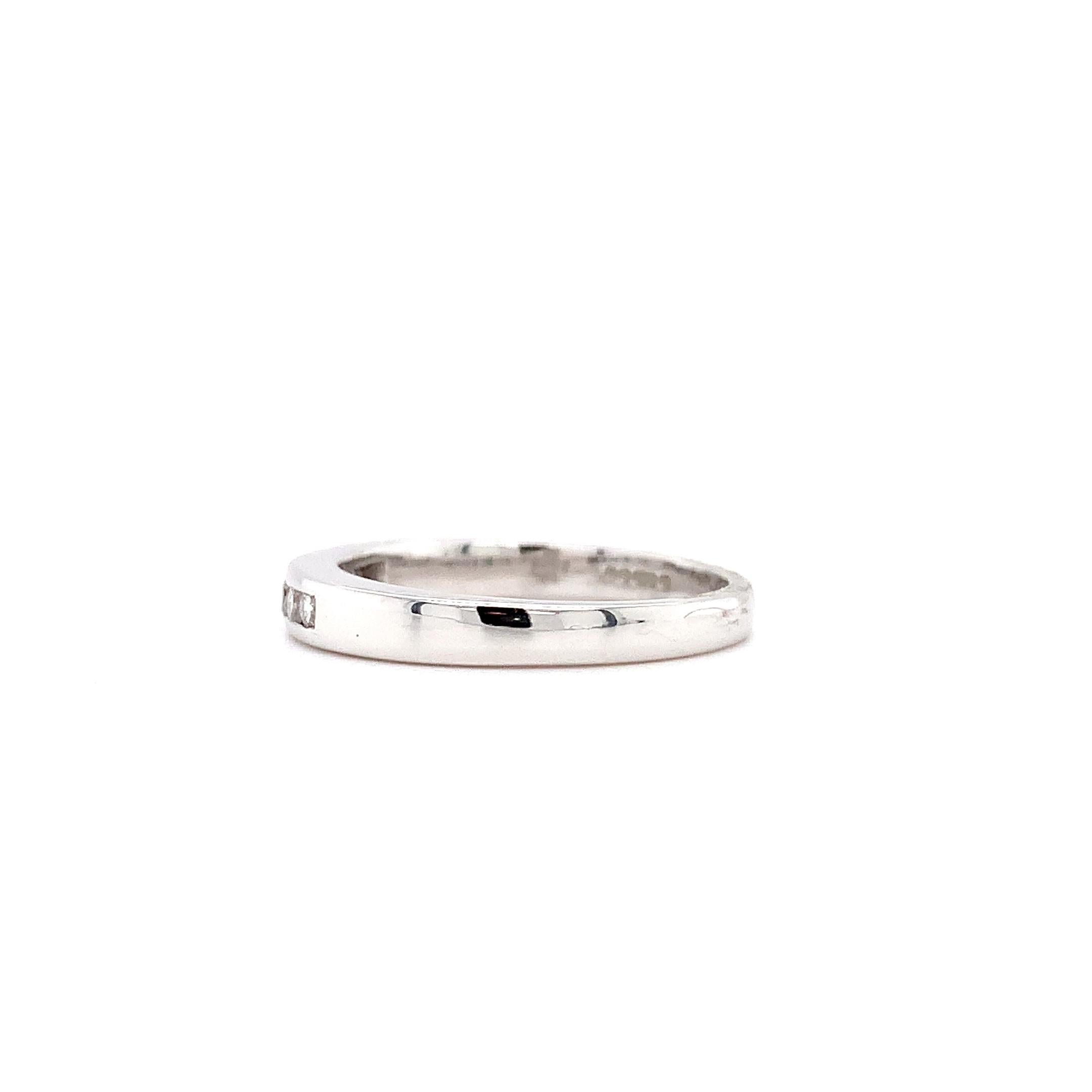 De las mujeres Alianza eternidad diamantes oro blanco 18k en venta