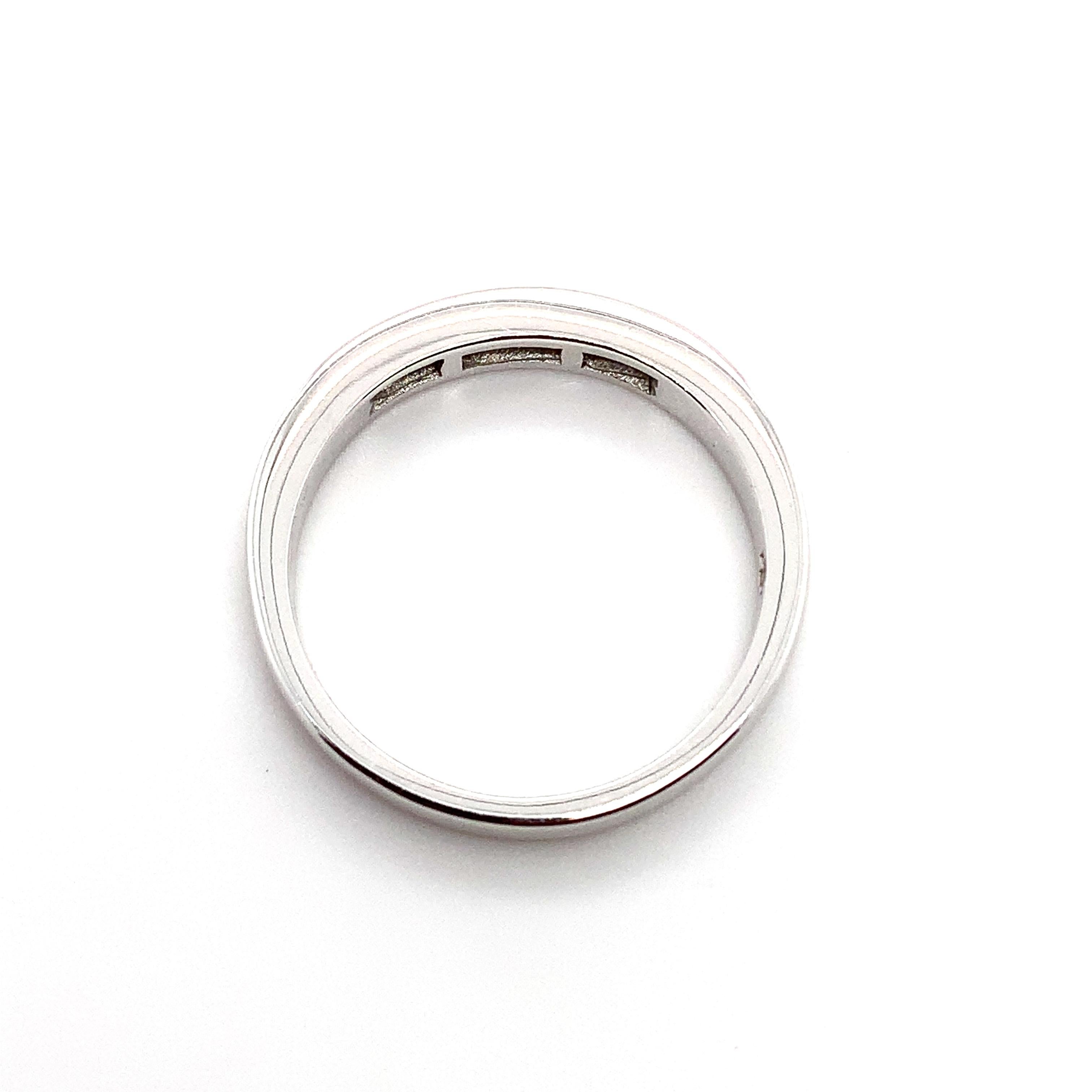 Alianza eternidad diamantes oro blanco 18k en venta 1