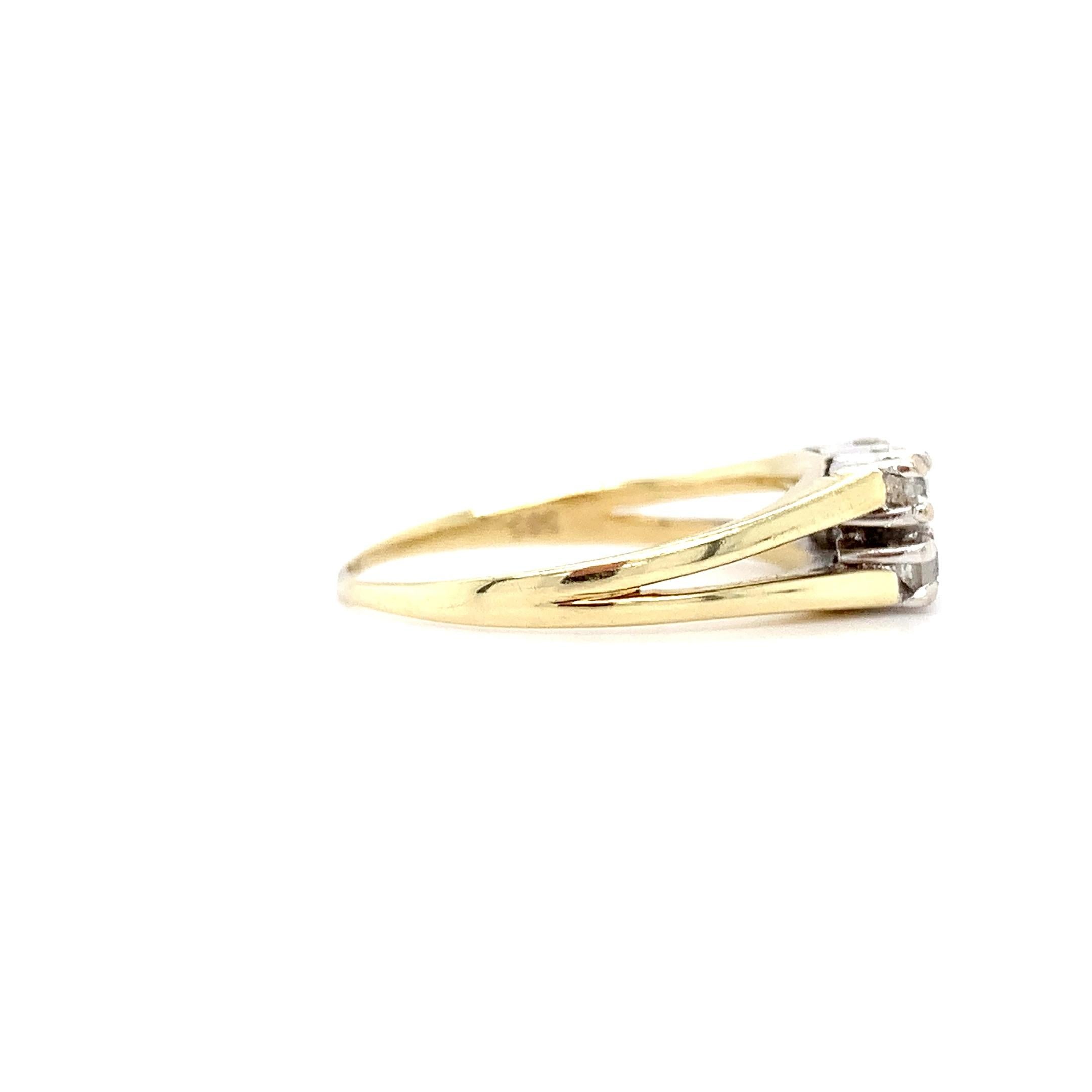 Women's or Men's Diamond eternity fashion engagement ring 14k yellow gold For Sale