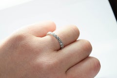 Diamond eternity ring 1.50ct diamond ring floating diamonds ring 18KT gold