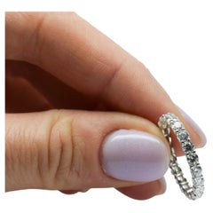 Diamant Ewigkeitsring 1,50 Karat Diamantring mit schwebenden Diamanten, Ring 18KT Gold