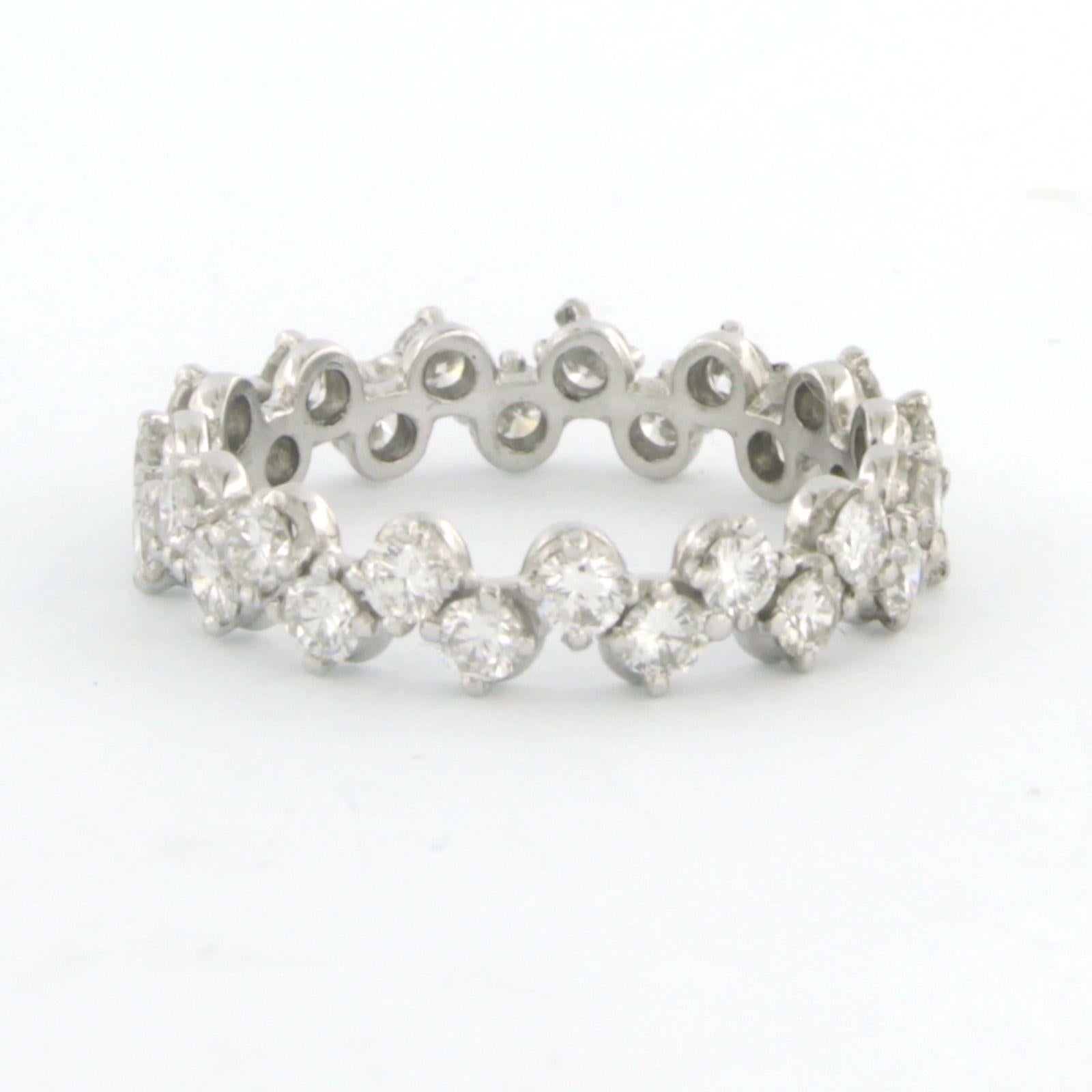Diamond eternity ring 18k white gold For Sale at 1stDibs