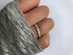 Diamond eternity ring 18KT gold luxurious diamonds Ucut shape ring 1.50ct size 6