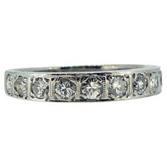 Diamond Eternity Ring, Circa 1940s, White Gold