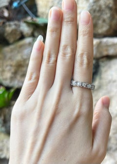 Diamond Eternity Ring set in 18K White Gold Settings