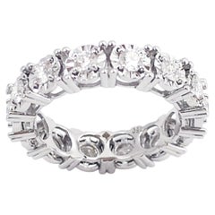 Diamond Eternity Ring set in 18K White Gold Settings