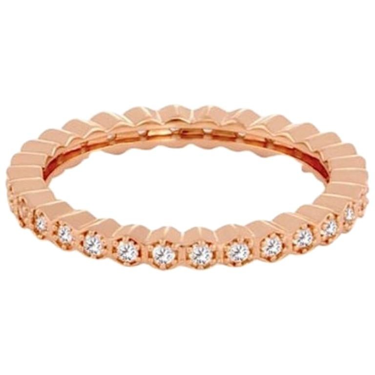 Diamond Eternity 14k Ring, Womens Wedding Band, Round Diamond Eternity Stackable For Sale