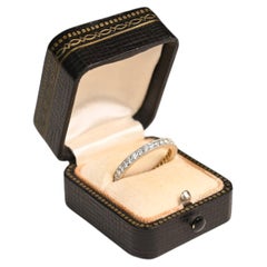 18K Gold and Diamond Wedding Ring. 0.70ct Round Diamond Band Platinum 2.45mm HVS