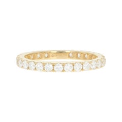 Diamond Eternity Wedding Band, 18 Karat Gold Ring, Round Cut 1.00 Carat Diamond Eternity Wedding Band, 18 Karat Gold Ring, Round Cut 1.00 Carat