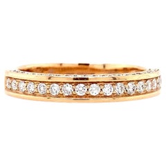 Alianza eternidad diamante oro rosa 18k
