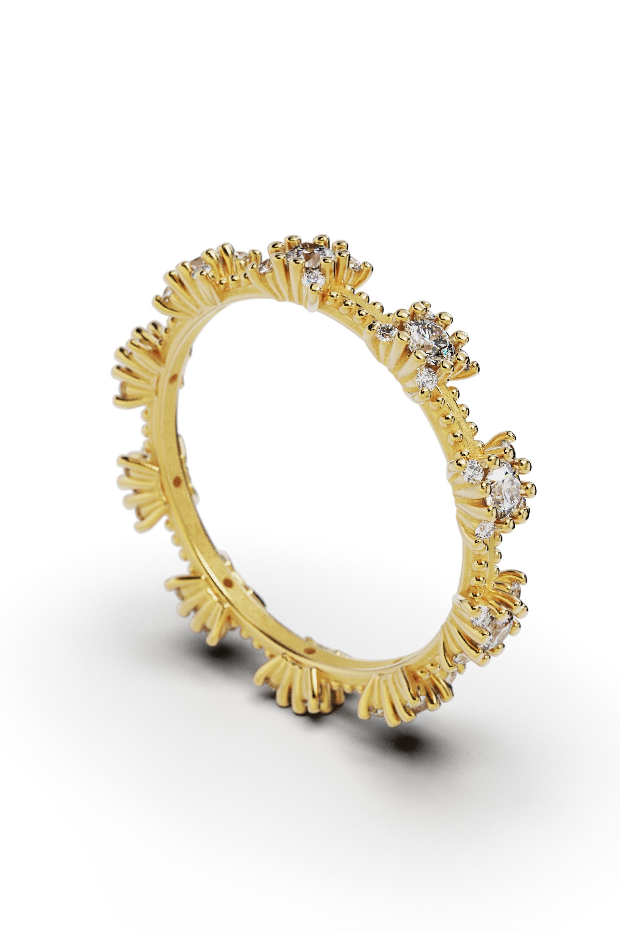 En venta: Alianza Eternidad Diamante de Oltremare Gioielli Oro macizo 18k  5
