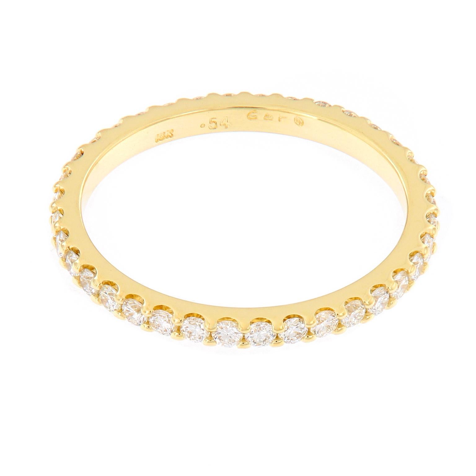 Women's Diamond Eternity Yellow Gold Band Ring