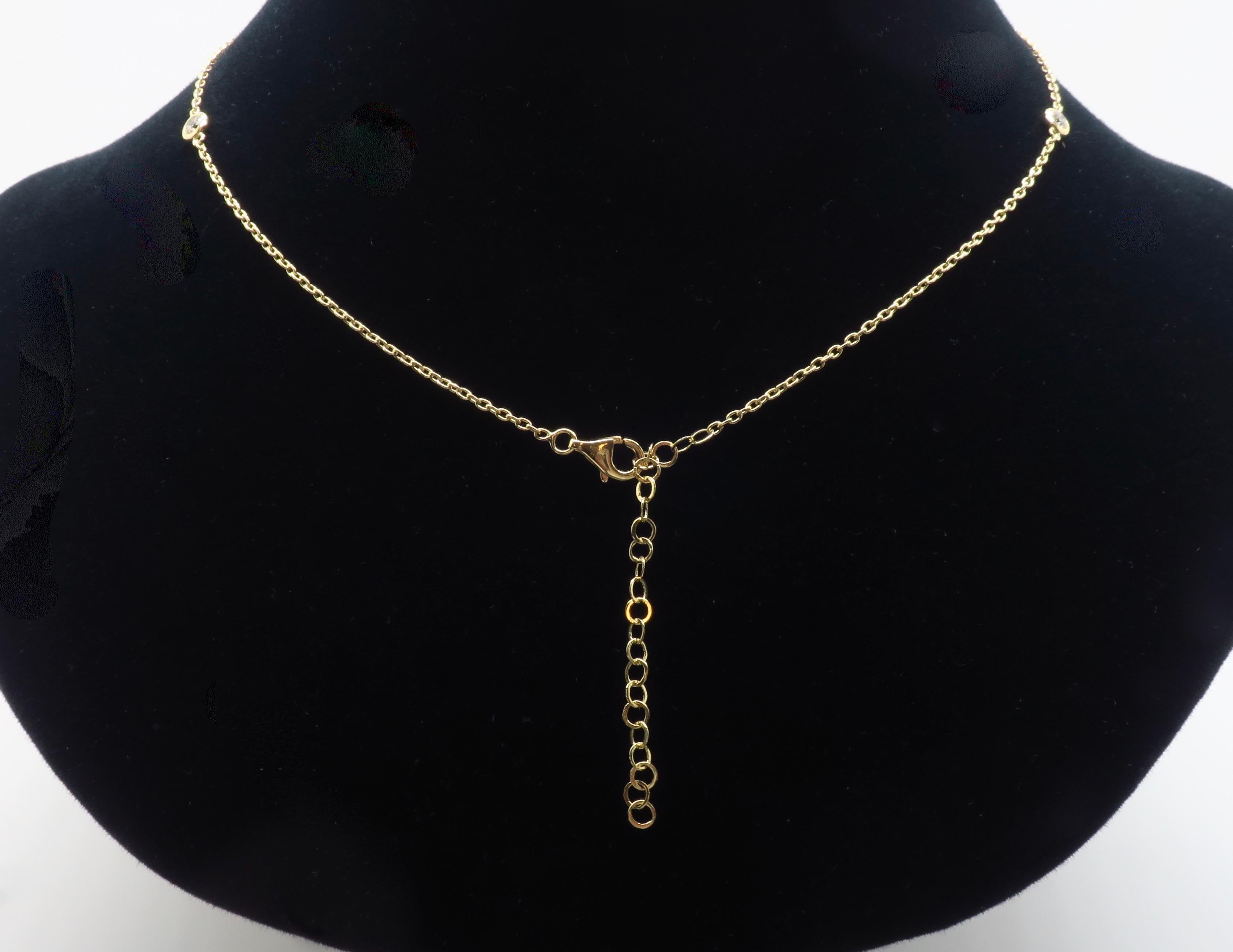 Collana con diamanti a forma di occhio maligno in vendita 10