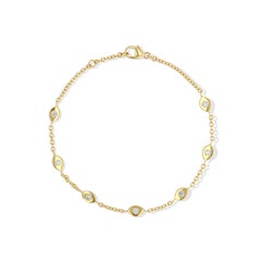 Bracciale a catena con occhio di diamante