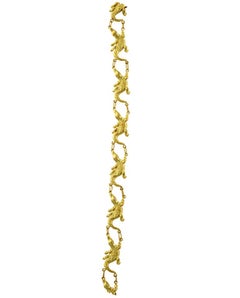 Diamond Eyes 18 Karat Gold Miniature Alligator Bracelet, John Landrum Bryant