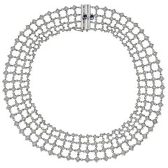 Diamond 'Fantasia' Lattice Collar Necklace