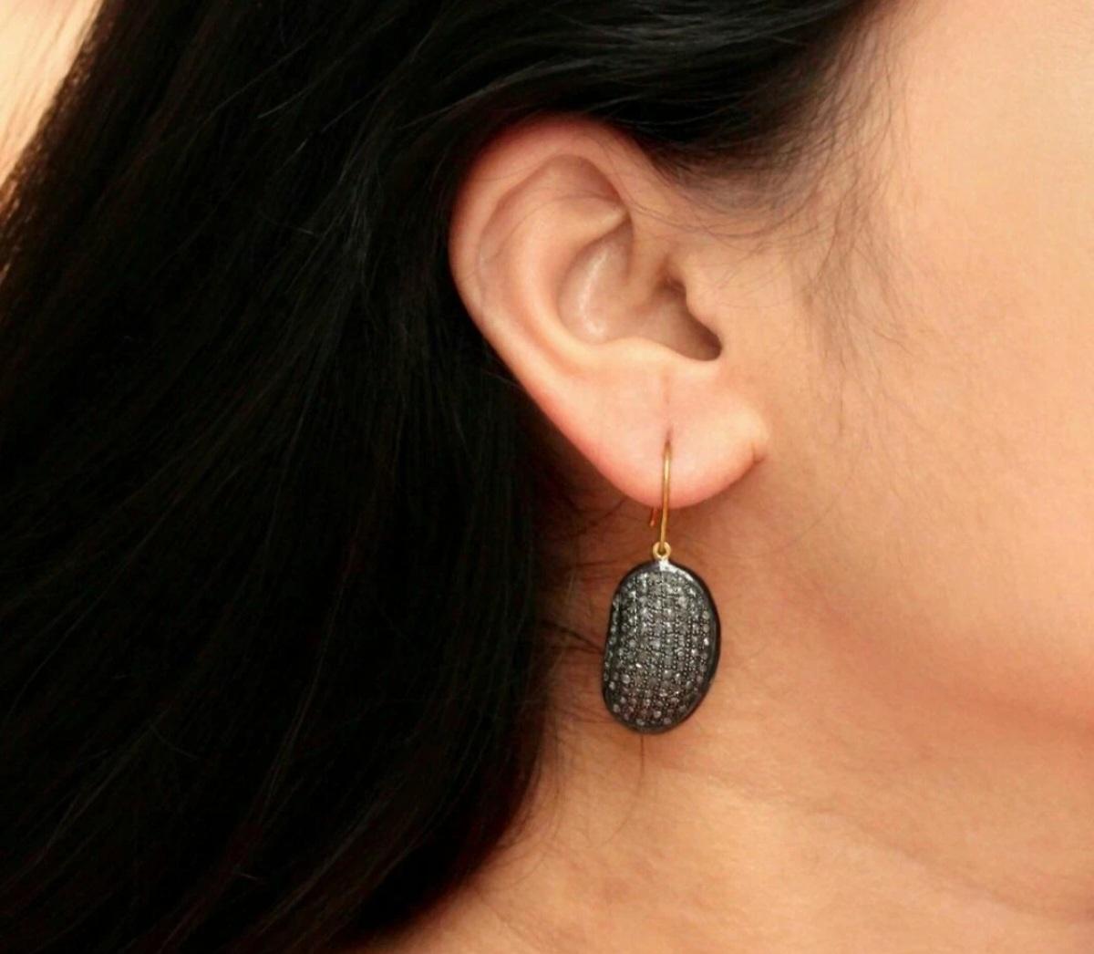 Pendiente de moda de diamantes Hecho a mano de plata de ley 925 Pendiente colgante Regalo de joyería en Nuevo estado para la venta en Chicago, IL