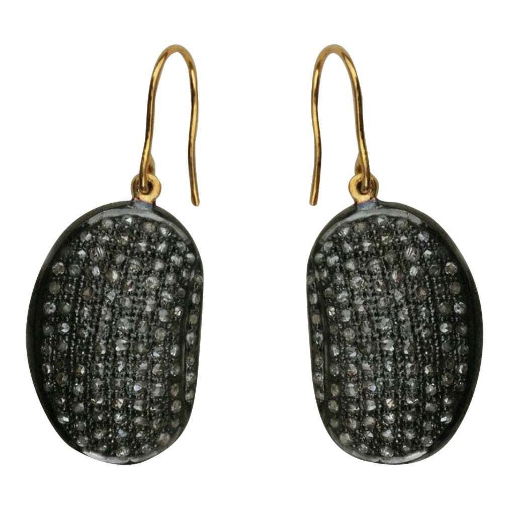 Pendiente de moda de diamantes Hecho a mano de plata de ley 925 Pendiente colgante Regalo de joyería en venta