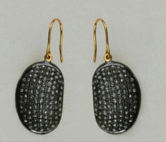 Pendiente de moda de diamantes Hecho a mano de plata de ley 925 Pendiente colgante Regalo de joyería