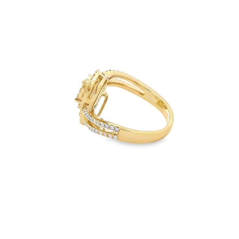 Diamant-Mode-Ring 1,03CT 14k Gelbgold im Zustand „Neu“ im Angebot in New York, NY