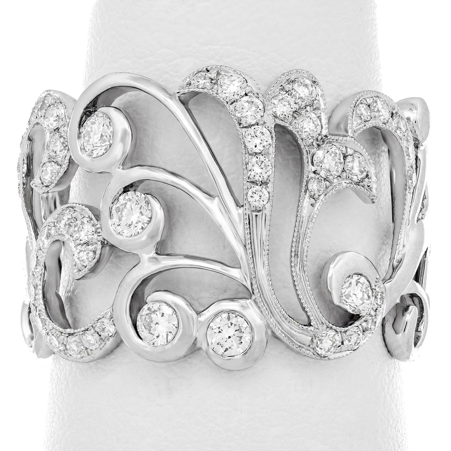 Round Cut Diamond Fashion Ring by Cherie Dori For Sale