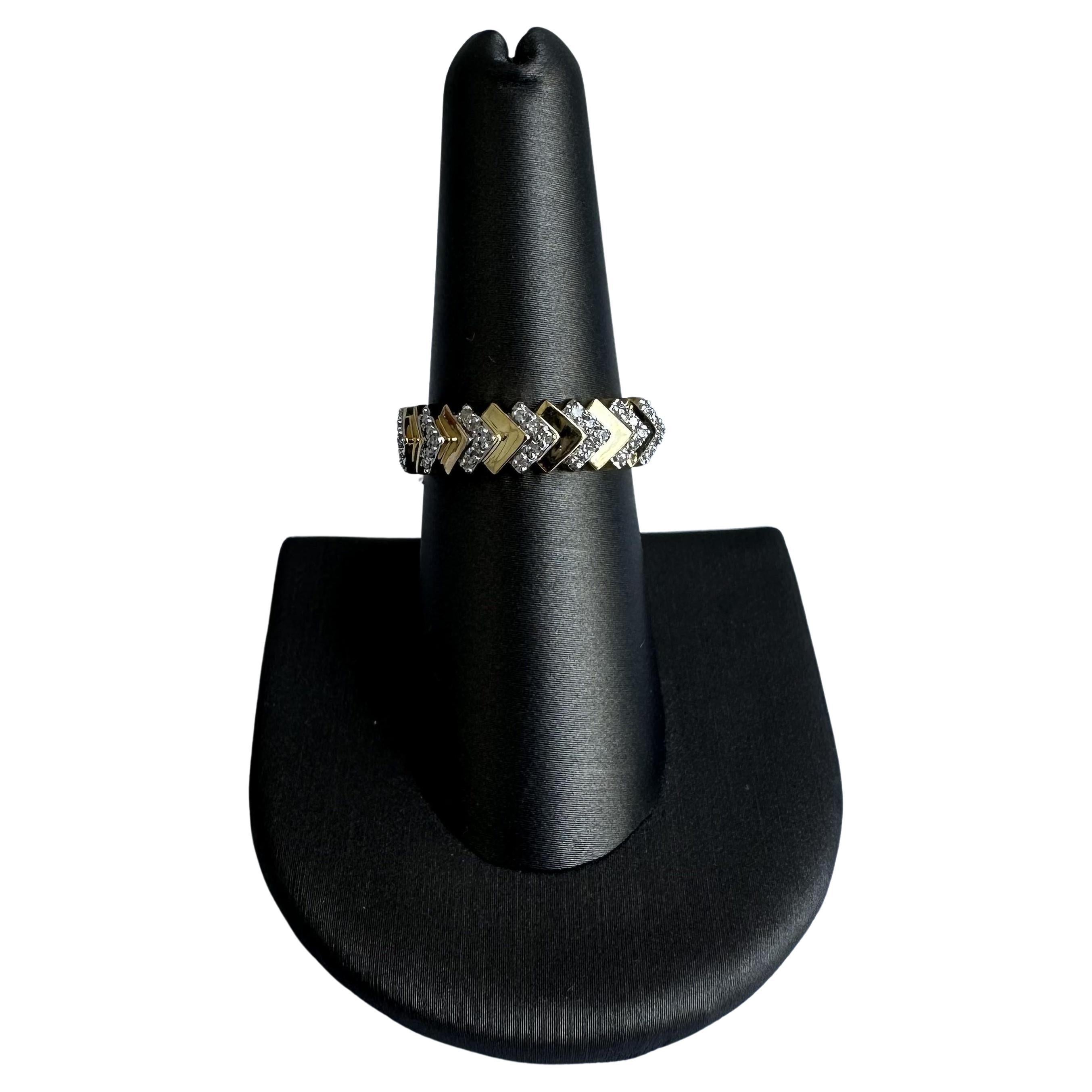 Diamond Fashion Ring in 10kt Yellow Gold - 0.22ctw GH SI Diamonds, Size 7, New For Sale