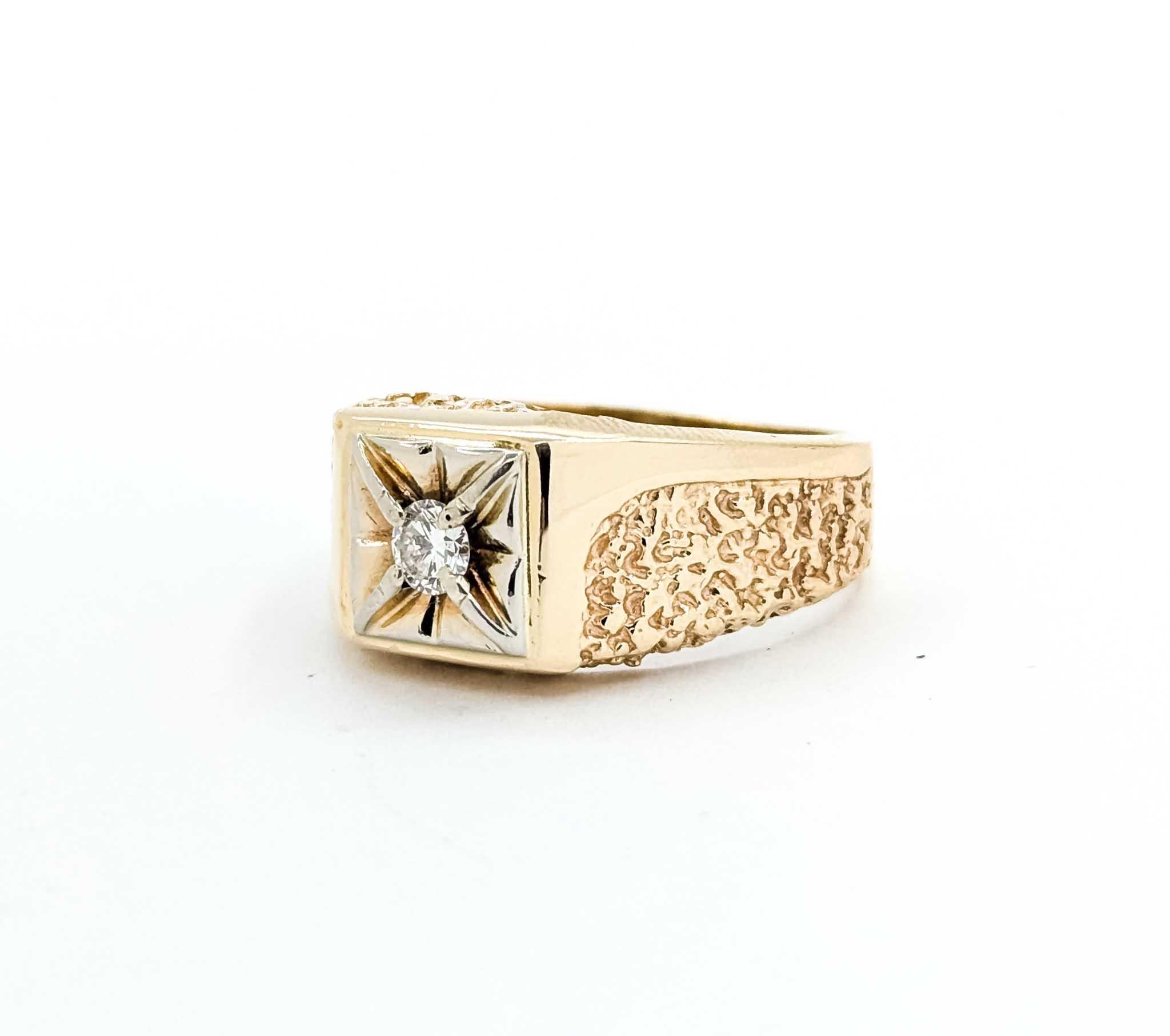 Diamant-Mode-Ring in 14k Gelbgold im Angebot 4