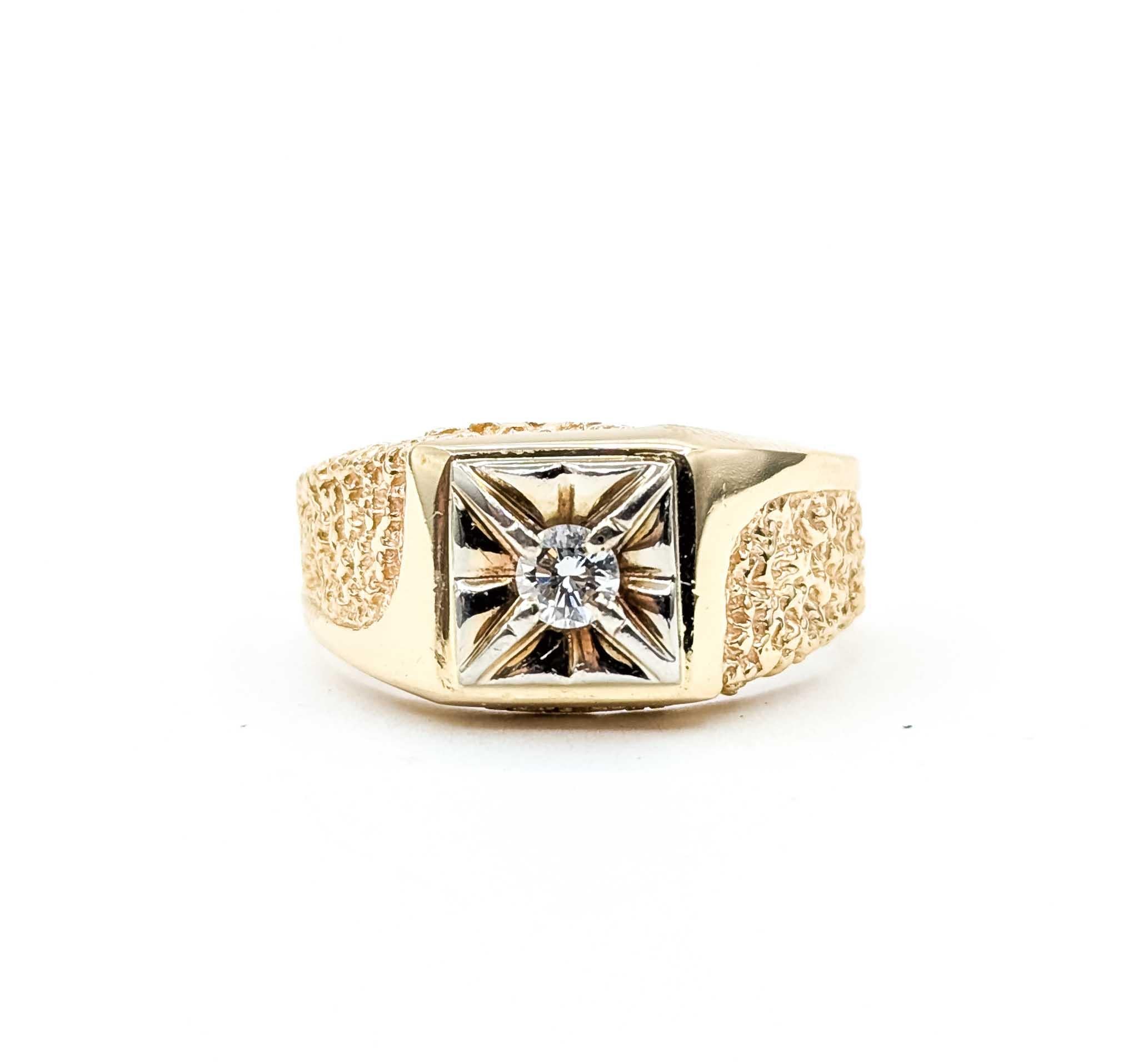 Diamant-Mode-Ring in 14k Gelbgold im Angebot 5