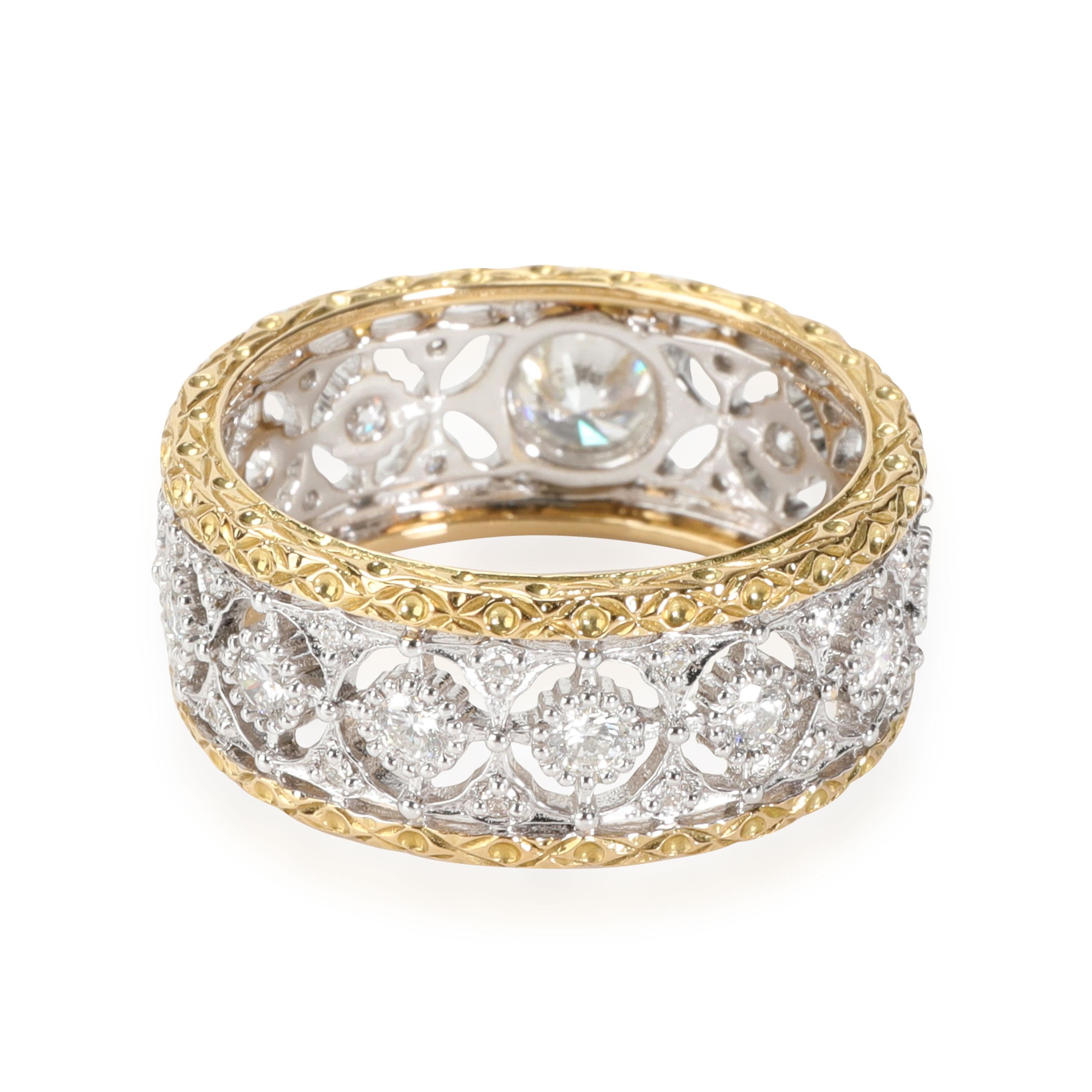 Diamond Filigree Band 18K White & Yellow Gold 0.90 CTW

PRIMARY DETAILS
SKU: 111704
Listing Title: Diamond Filigree Band 18K White & Yellow Gold 0.90 CTW
Condition Description: Retails for 5486 USD. In excellent condition and recently polished. The