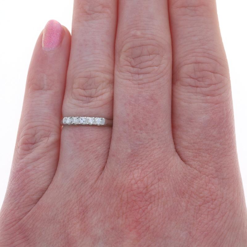 Single Cut Diamond Five-Stone Wedding Band - 950 Single .15ctw Ring For Sale