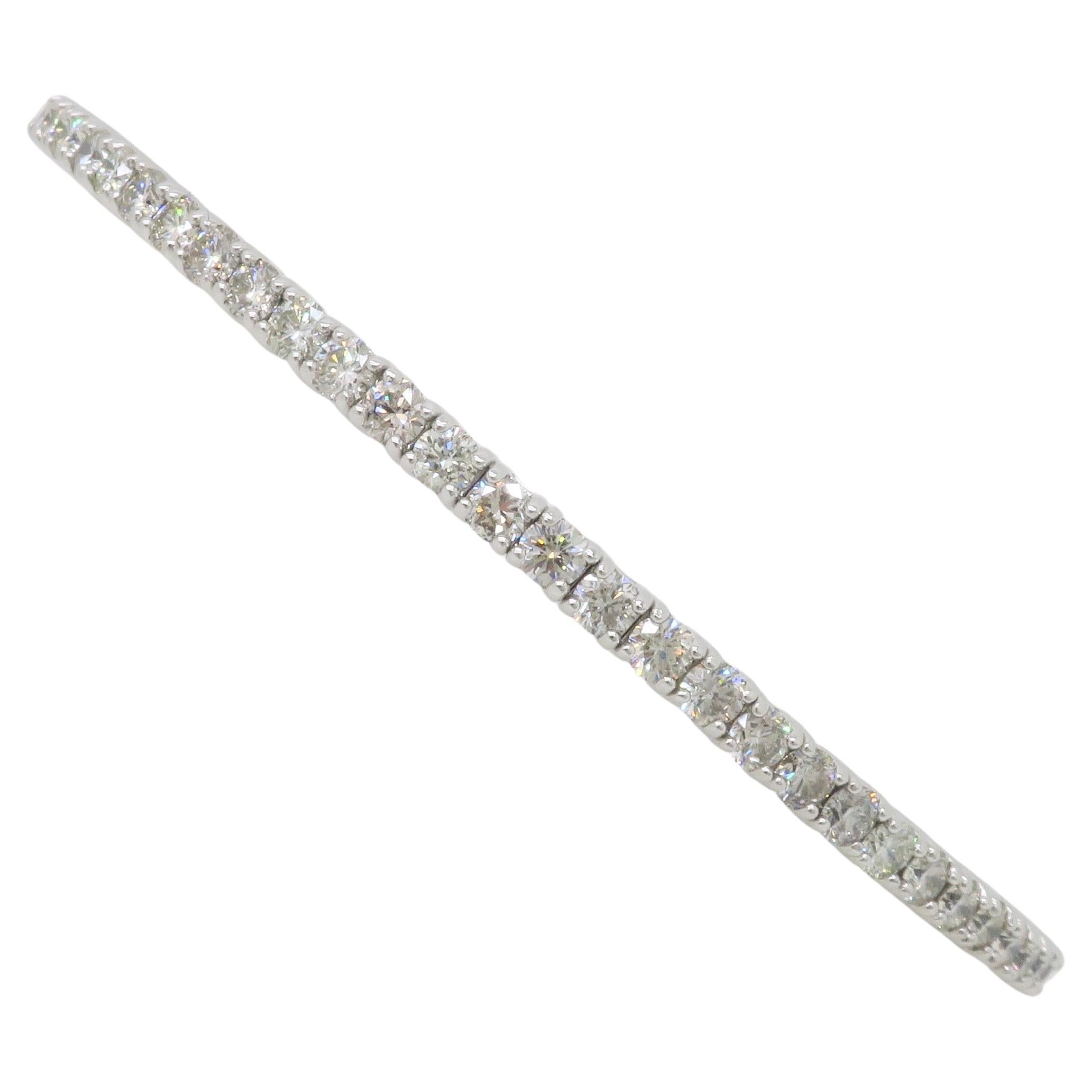 Diamond Flex Bangle Bracelet  For Sale