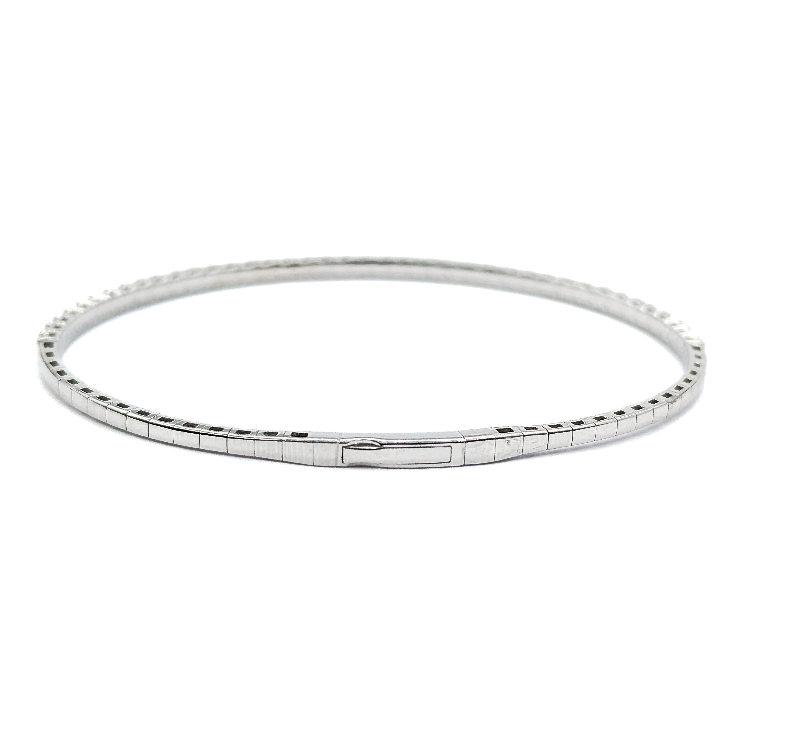 Flex Diamant-Armreif aus Weißgold mit Diamanten Damen