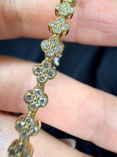 Diamond flex bracelet 1.50 carats 14KT gold