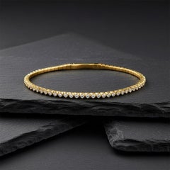 Bracelet en or 14K (ou 18k sur demande) Diamond Flexi