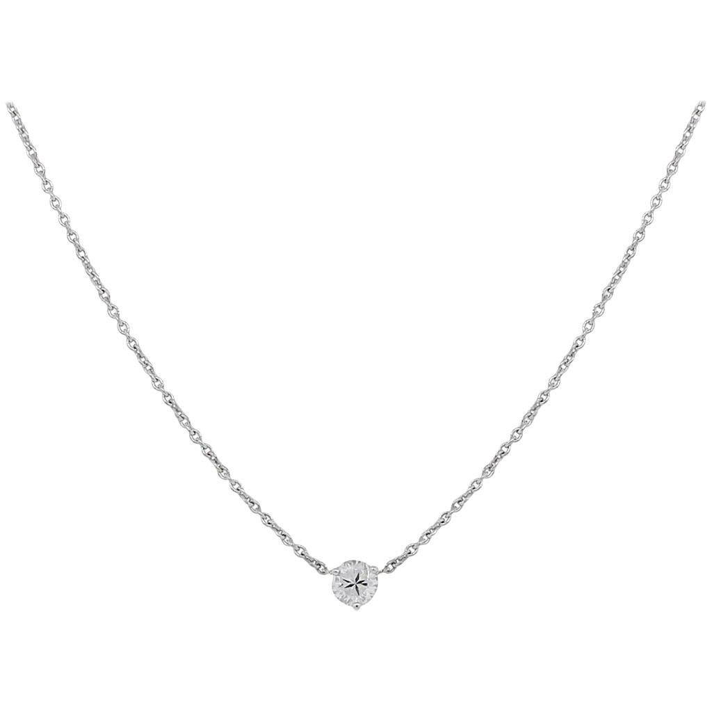 Diamond Floating Pendant Necklace